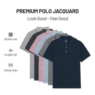 NINOMAXX Áo Polo Nam Jacquard Tay Ngắn Phối Viền Nhiều Màu 2310011