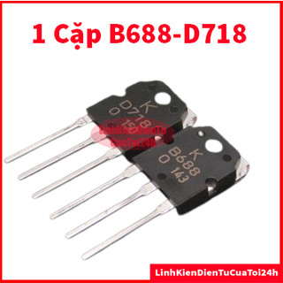 Cặp sò công suất d718 - b688 to-247 8a/120v hàng mới - chân dài