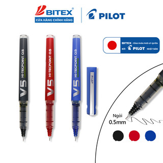 Bút mực nước Pilot Hi-tech V5 Cartridge System mực Xanh, đỏ, đen BXC-V5-L-BGD