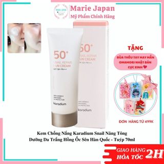 Kem chống nắng Karadium Snail Repair Hàn Quốc Tuýp 70ml