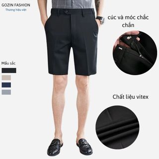 Quần tây âu short nam GOZIN FASHION ngắn thời trang cao cấp form đẹp