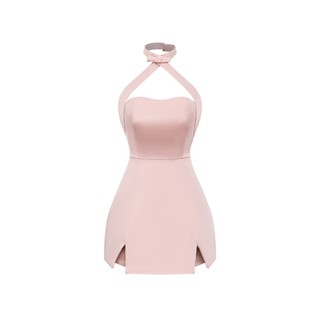 Label Dress - ĐẦM THIẾT KẾ FORM A CÚP NGỰC CỐ YẾM NƠ CHÉO SIÊU XINH