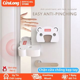Xốp Chặn Cửa Bảo Vệ Ngón Tay cho bé vật nuôi chống va đập cửa hình bán nguyệt móng ngựa đồ chặn khe cửa thông minh