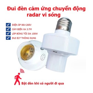 Đui đèn cảm ứng chuyển động radar vi sóng