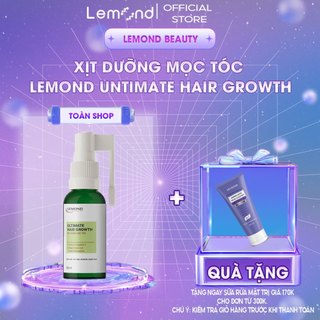 Xịt Mọc Tóc LEMOND ULTIMATE HAIR GROWTH Chiết Xuất Thảo Dược Giúp Mọc Tóc Tự Nhiên, Chắc Khỏe 50ml