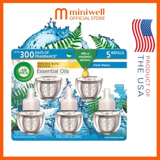 [HCM] Tinh Dầu Thơm Phòng cắm điện Air wick Fresh Water, 20ml x 5