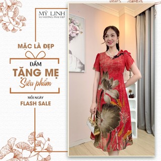 Đầm Nữ [ Linh Linh ] (HT 2111) Đầm công sở dáng dài thanh lịch sang trọng, siêu thanh lịch thời trang nữ