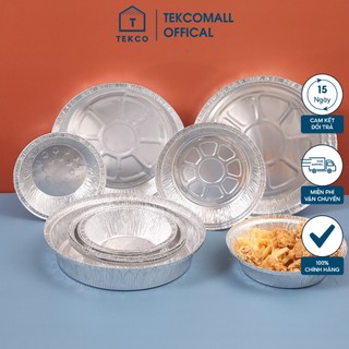 Set 10 Khay Giấy Bạc Lót Nồi Chiên Không Dầu TEKCO STATION Đựng Thực Phẩm Bằng Lá Nhôm Cao Cấp