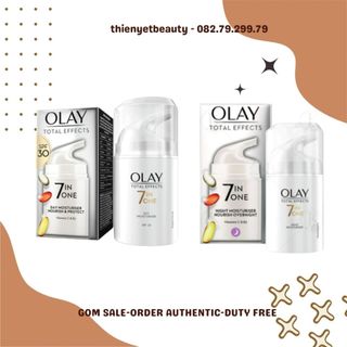 Olay- uk - kem dưỡng da ban ngày và đêm total effects 7in1 night moisturiser nourish overnight 50ml