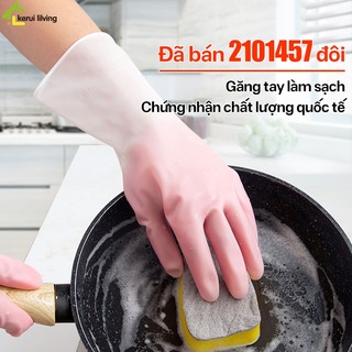 Găng tay mềm dẻo NAGO tạo cảm giác như thật, bao tay rửa chén bát, bao tay giặt đồ, găng tay