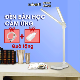 Đèn Học Để Bàn Micofi Cảm Ứng Thông Minh, Đèn Bàn Học Chống Cận Gấp Gọn, Đèn Bàn Làm Việc Học Sinh Mini Decor