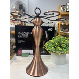 Sỉ hàng decor xuất dư Giá kệ treo ly uống rượu vang inox mạ màu ánh vàng đồng kiểu Bắc Âu để bàn đẹp cao cấp giá rẻ