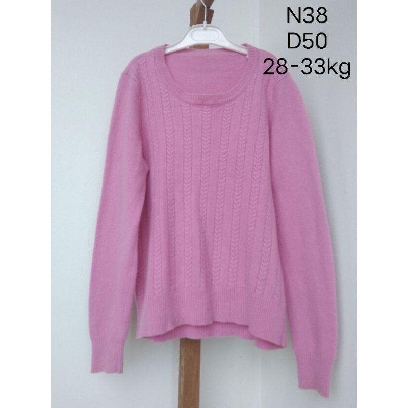 Áo len, áo len lông thỏ 2hand cho bé gái