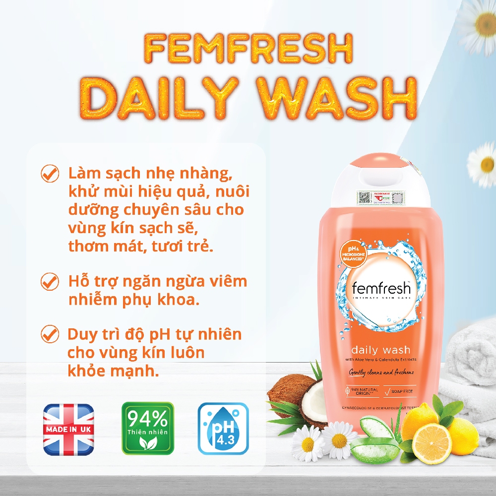 Dung Dịch Vệ Sinh Phụ Nữ Làm Sạch Sâu Femfresh