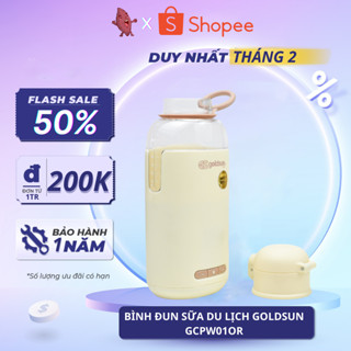 Bình đun sữa du lịch Goldsun GCPW01OR, giúp hâm sữa,nước chuẩn nhiệt độ, hỗ trợ mẹ bảo vệ dinh dưỡng của sản phẩm