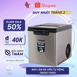 Máy làm đá viên tự động Tiross TS9351, Hàng chính hãng, Bảo hành 12 tháng