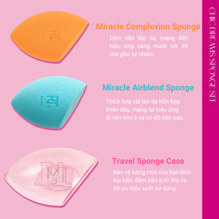 Bộ 2 mút kèm case RT Real Techniques Limited Edition Chic Dreams Sponge Set 0106
