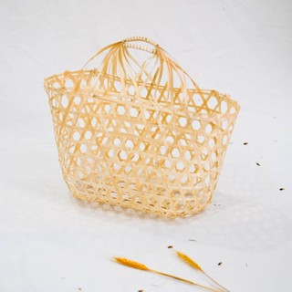 Giỏ tre đan quai xách - Làn tre handmade