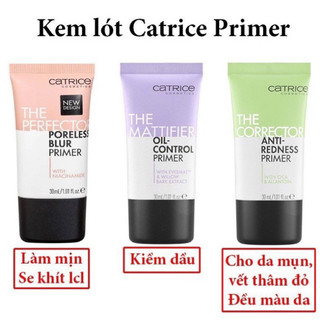Kem Lót Kiềm Dầu Dưỡng Ẩm CATRICE Primer Catrice kiềm dầu , giữ lớp nền và làm đều màu da
