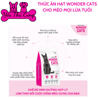 Thức ăn hạt wonder cats cho mèo mọi lứa tuổi 1kg - yêu thú cưng đắk nông.