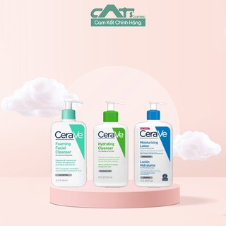 Sữa rửa mặt CeraVe dành cho da thường và da dầu CeraVe Foaming Facial Cleanser