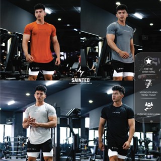 Tee Áo thể thao tập gym Unbreakable'24 form fit hiện đại, chất liệu co dãn cao cấp | SAINTED