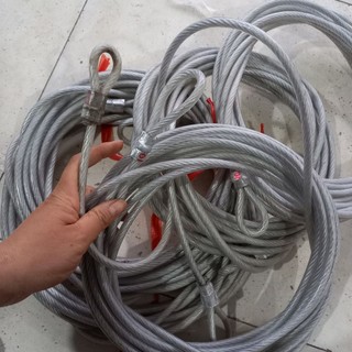 Dây cáp bọc nhựa khóa xe ,xích xe phi 10 dài 10m chắc chắn