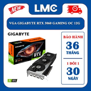 VGA GIGABYTE RTX 3060 GAMING OC 12GD-V2 Chính hãng - BH 36 Tháng