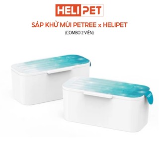 COMBO 2 Cục Khử Mùi Máy Dọn Vệ Sinh Cho Mèo Petree x HeLiPet 2024 Chính Hãng