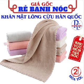 Khăn Mặt Lông Cừu Hàn Quốc Siêu Mềm Mịn, Thấm Hút 30x50cm - Khăn Lau Mặt Hàn Quốc , Khăn Lau Đa Năng - Khăn Cotton