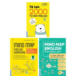 Sách - combo mind map english + tự học 2000 từ vựng tiếng anh theo chủ đề - mc