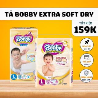 Tã quần cao cấp bobby extra soft dry siêu mềm m60/l52/xl46/xxl42