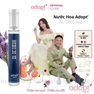 Nước hoa nam,nước hoa chính hãng Adopt hương thơm bad boy cá tính - As De Coeur dung tích 30ml