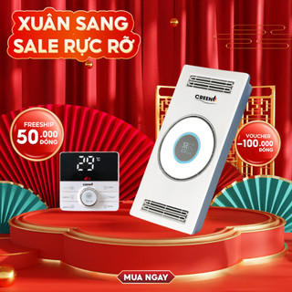 Đèn sưởi âm trần phòng tắm Creen CR-SMH688, công suất 3600W, sưởi ấm, hút mùi, làm mát, chiếu sáng, báo nhiệt độ phòng
