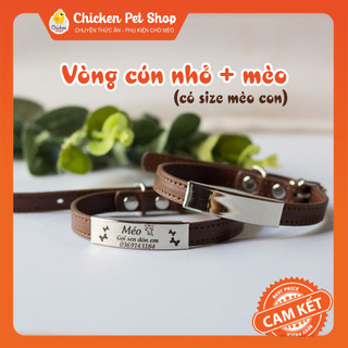 Vòng Cổ Khắc Tên Chó Mèo Pet Tag Khắc Thẻ Tên Inox Theo Yêu Cầu