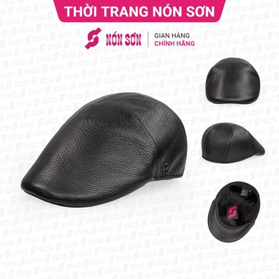 Mũ Jacket da cao cấp NÓN SƠN chính hãng MC243DA-ĐN1-M