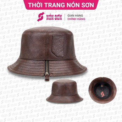 Mũ vành da cao cấp Nón Sơn chính hãng MH015DA-NU1-L