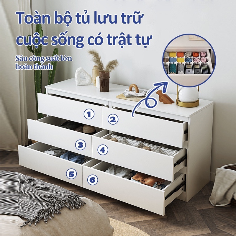 BMZAR tủ ngăn kéo gỗ tủ đa năng 3/4/5 ngăn kéo Tối Ưu Không Gian Sống, Chất Liệu Gỗ Cao Cấp | BigBuy360 - bigbuy360.vn