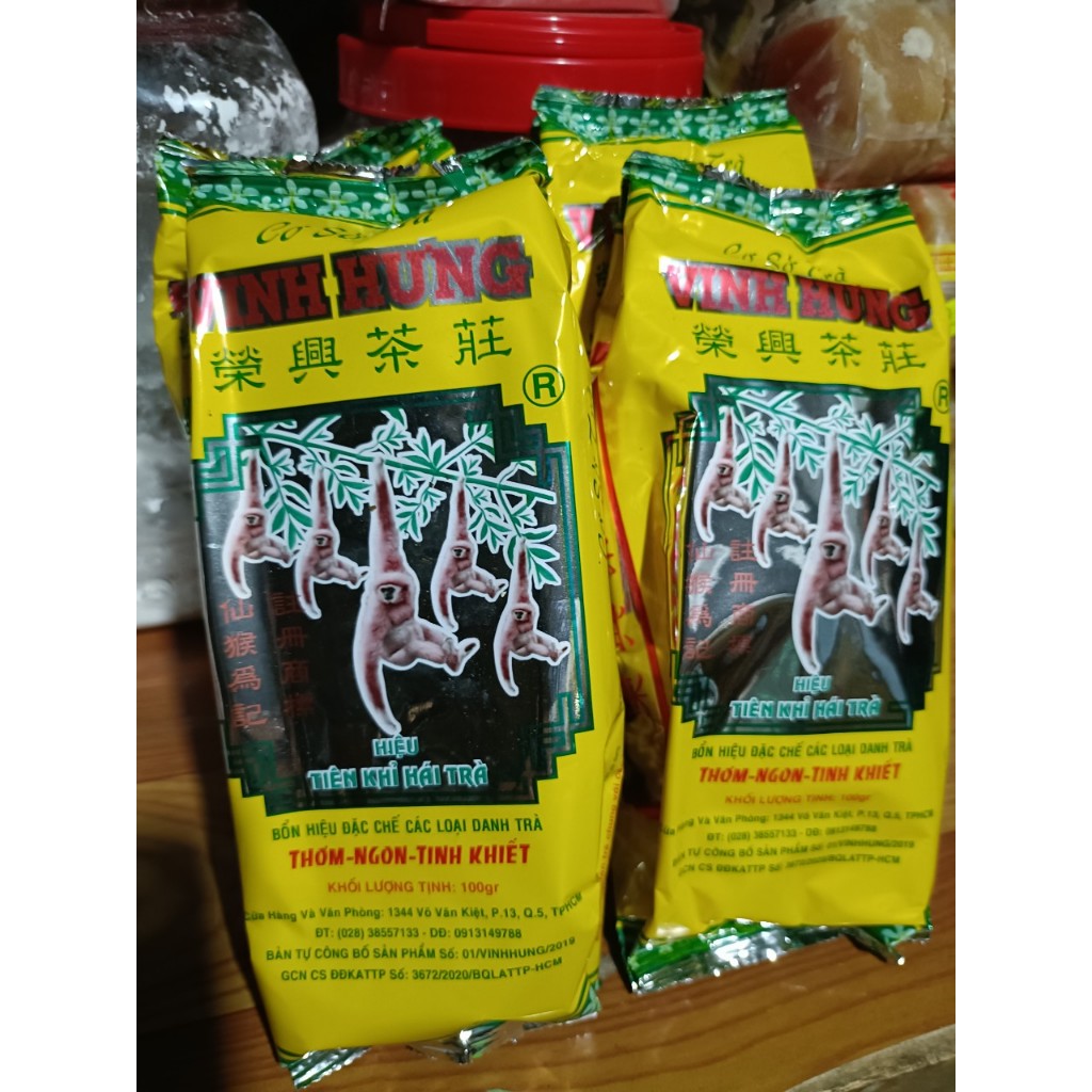Trà con khỉ Vinh Hưng (túi 100gr)