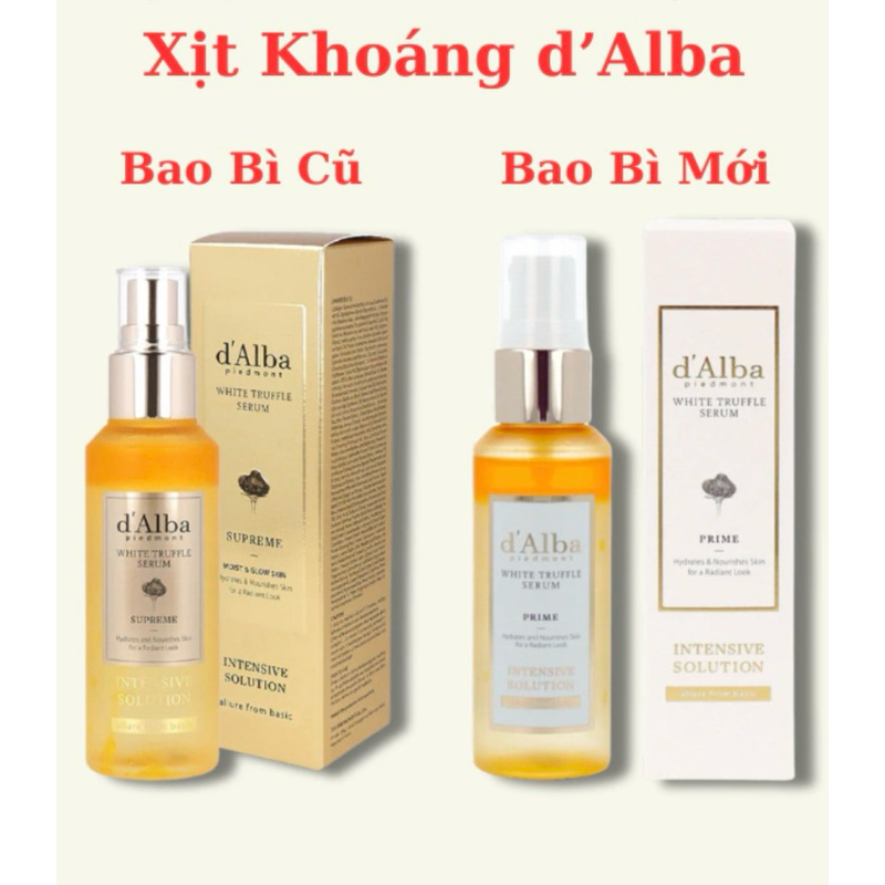 [d'Alba Official] Serum dạng xịt khoáng căng bóng da d'Alba White Truffle Serum 50ml