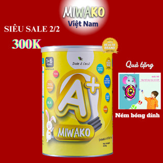 Sữa Hạt Công Thức Thực Vật Hữu Cơ MIWAKO A+400g Vị Vani x 1 Hộp Date 08/2026