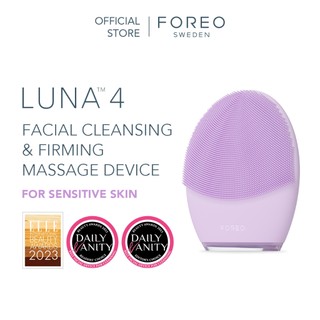 Máy rửa mặt FOREO LUNA™ 4 cao cấp được chứng minh lầm sàng làm sạch sâu mát-xa trẻ hoá da bằng sóng âm T-sonic phiên bản cho da nhạy cảm