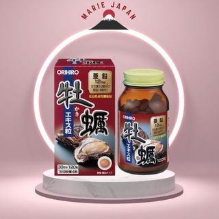 Viên uống tinh chất hàu tươi Orihiro 120 viên, tinh chất hàu tươi tỏi nghệ Orihiro 180 viên Nhật Bản