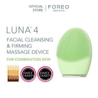 Máy rửa mặt FOREO LUNA™ 4 cao cấp được chứng minh lầm sàng làm sạch sâu mát-xa trẻ hoá da bằng sóng âm T-sonic phiên bản cho da hỗn hợp
