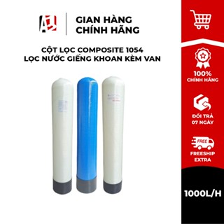 [Combo] Cột Lọc Composite 1054 + Van Lọc Nước Giếng Khoan, chưa gồm vật liệu lọc SLANPER