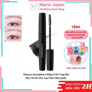 Mascara chống trôi Karadium cong dài dày mi On the Top Fiber Hàn Quốc