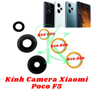 Kính camera sau thay cho Xiaomi Poco F5 có sẵn keo dán