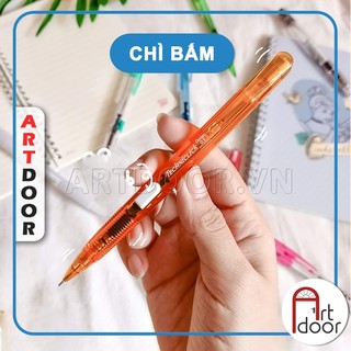 Bút chì kim bấm PENTEL Techniclick bấm cạnh chính hãng PD105