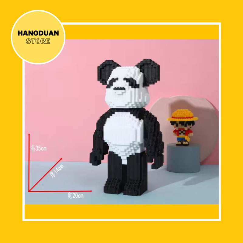 Mô Hình Lắp Ráp Gấu Bearbrick Cỡ Lớn 35cm, Đồ Chơi Lắp Ráp - Hanoduan Store