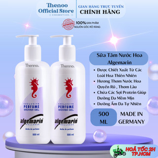 Sữa tắm cá ngựa hương nước hoa algemarin perfume chai vòi 600ml - hàng đức